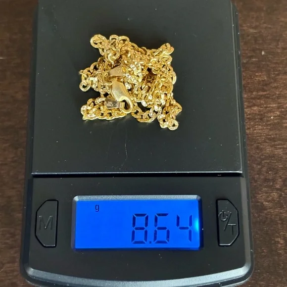 Solid 14k curb/cuban chain 18”